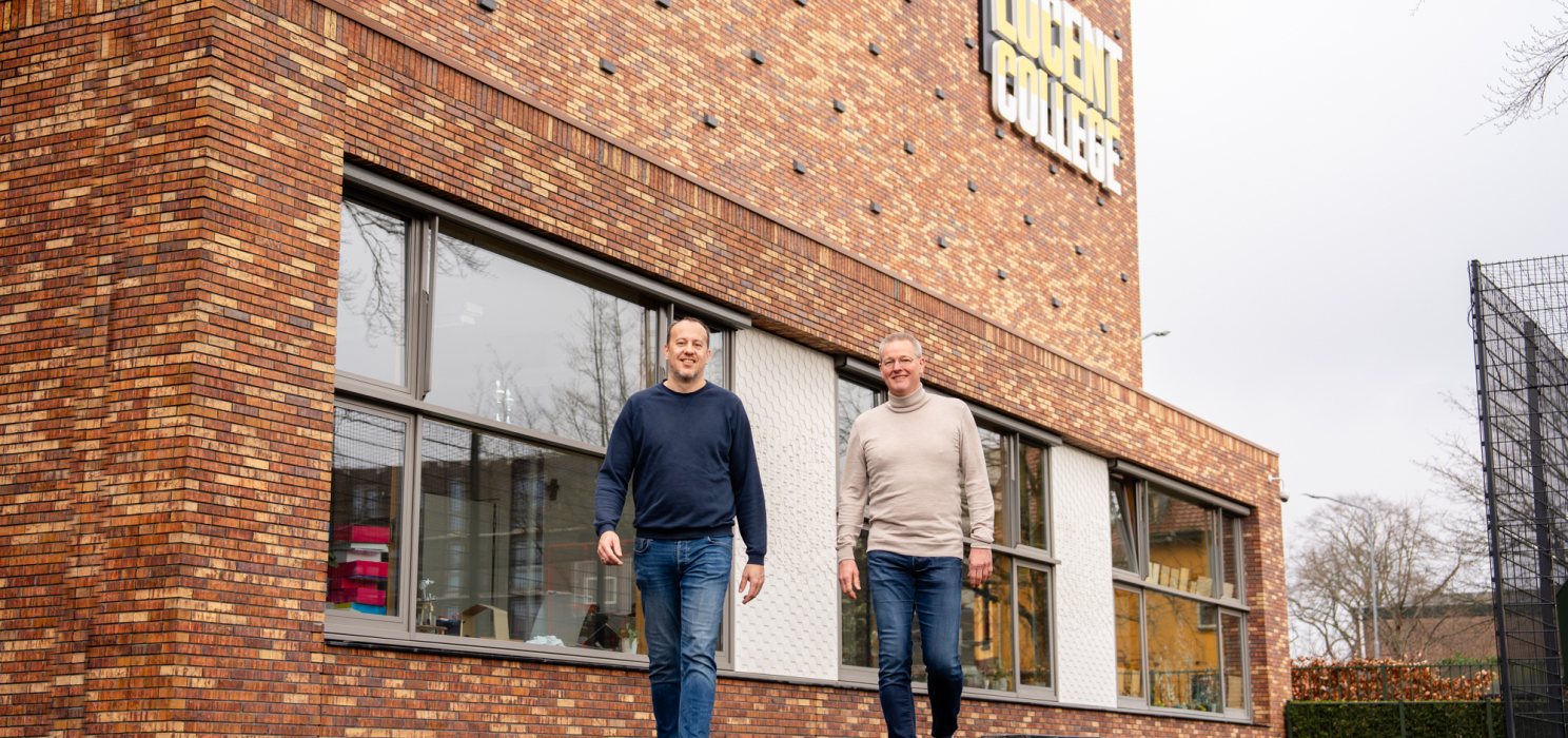 Bas van Riessen en Cors Westerdijk Leadership Talents bij Lucent College Hilversum